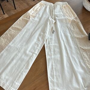 BDG Cream Wide Leg Pants